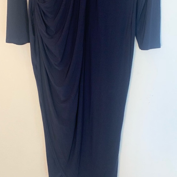 ASOS Club London L Navy Long Sleeve Dress - Picture 2 of 9